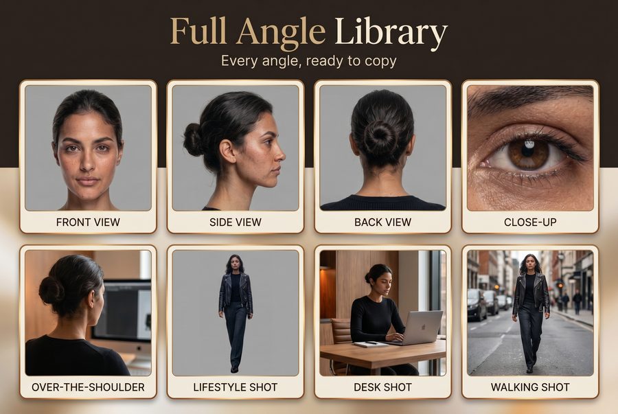 Full Angle Library — every angle, ready to copy